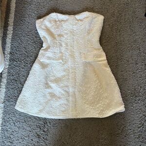 White Strapless Dress